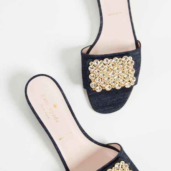 Kate Spade Mazie Indigo Heels sz 7 NWT - Picture 3 of 6